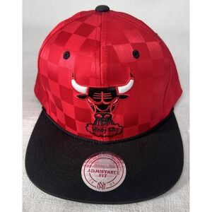 Mitchell & Ness Men's Cap Chicago Windy City Bulls Checkerboard Snapback Hat